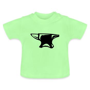 yunque 2065 - Camiseta orgánica para bebé con cuello redondo - verde menta - delante