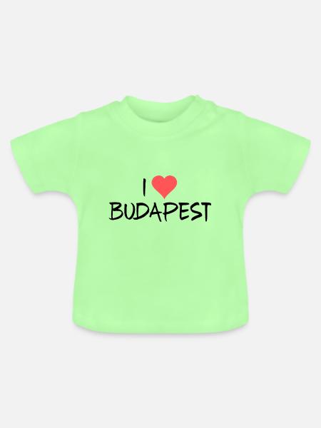 Budapest - Baby Bio-T-Shirt mit Rundhals - Mintgrün