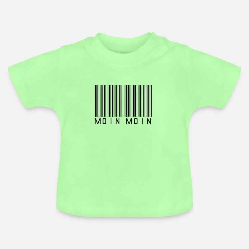 Moin Moin - T-shirt bio col rond Bébé - vert menthe