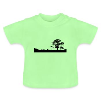 Bergisches Land - arbre à la campagne - T-shirt bio col rond Bébé - vert menthe - Devant