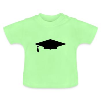 Diplom-Hut-Symbol 12 - Baby Bio-T-Shirt mit Rundhals - Mintgrün - Vorne