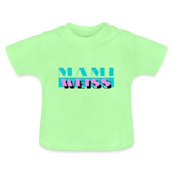 MAMI WEISS - Baby Bio-T-Shirt mit Rundhals - Mintgrün - Vorne