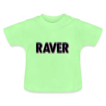 Raver - Baby Bio-T-Shirt mit Rundhals - Mintgrün - Vorne