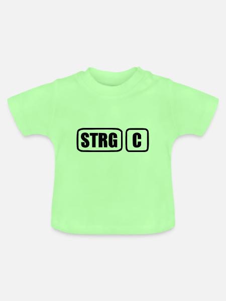 [STRG] [C] [black] - Baby Bio-T-Shirt mit Rundhals - Mintgrün