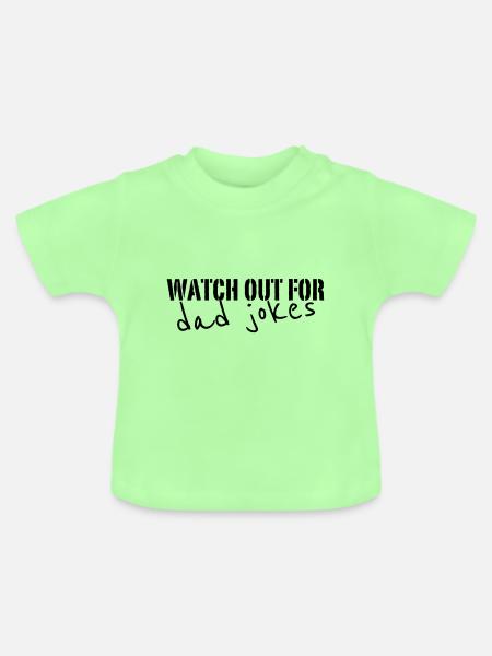 dad jokes - Baby Bio-T-Shirt mit Rundhals - Mintgrün
