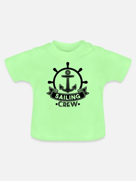 SAILING CREW - Baby Bio-T-Shirt mit Rundhals - Mintgrün