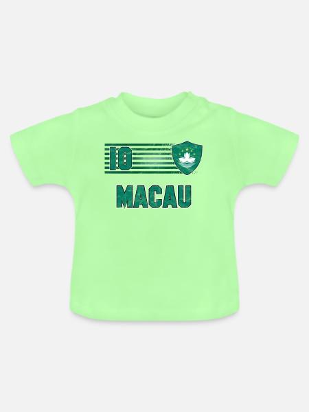 Macau Fußball Mannschaft - Baby Bio-T-Shirt mit Rundhals - Mintgrün