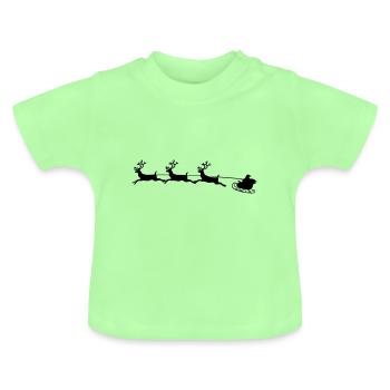 Santa Claus Santa Claus - T-shirt bio col rond Bébé - vert menthe - Devant