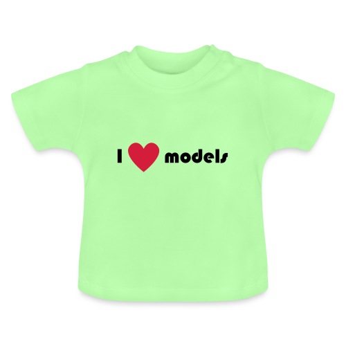 I love models - Baby biologisch T-shirt met ronde hals