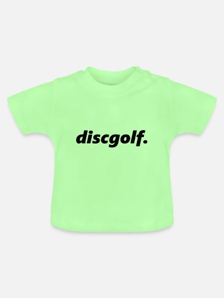 Discgolf - Baby Bio-T-Shirt mit Rundhals - Mintgrün