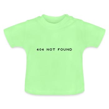 404 Not Found - Baby Organic T-Shirt with Round Neck - mint green - Front