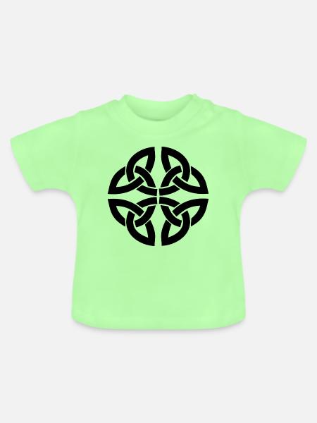 Celtic Knot - Baby Bio-T-Shirt mit Rundhals - Mintgrün