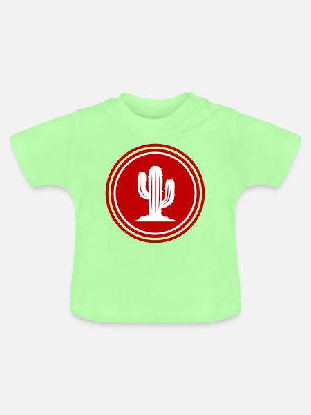Kaktus Element - Baby Bio-T-Shirt mit Rundhals - Mintgrün