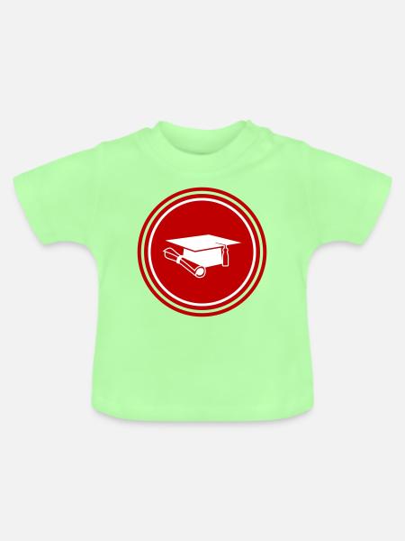 Student mütze - Baby Bio-T-Shirt mit Rundhals - Mintgrün
