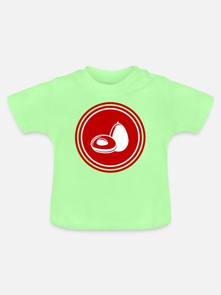 Avocado symbol - Baby Bio-T-Shirt mit Rundhals - Mintgrün