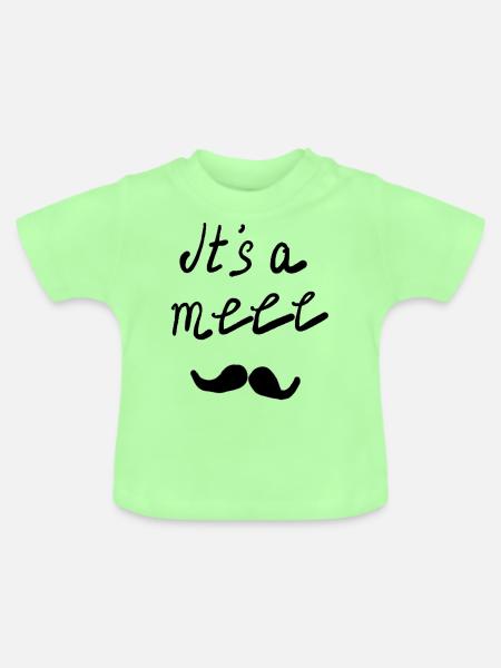 its a me - Baby Bio-T-Shirt mit Rundhals - Mintgrün