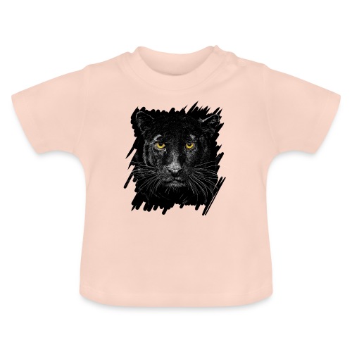 Schwarzer Panther - Baby Bio-T-Shirt mit Rundhals