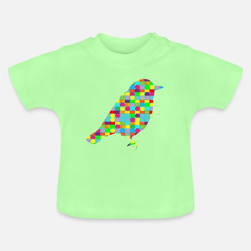 Pop Art Bird Summer - T-shirt bio col rond Bébé - vert menthe