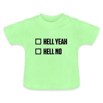 ja nein lustig ankreuzen - Baby Bio-T-Shirt mit Rundhals - Mintgrün - Vorne