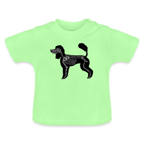 Pudel - Økologisk baby-T-skjorte med rund hals