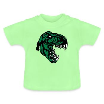 Tyrannosaurus t Rex Dinosaurier Rex - Baby Bio-T-Shirt mit Rundhals - Mintgrün - Vorne