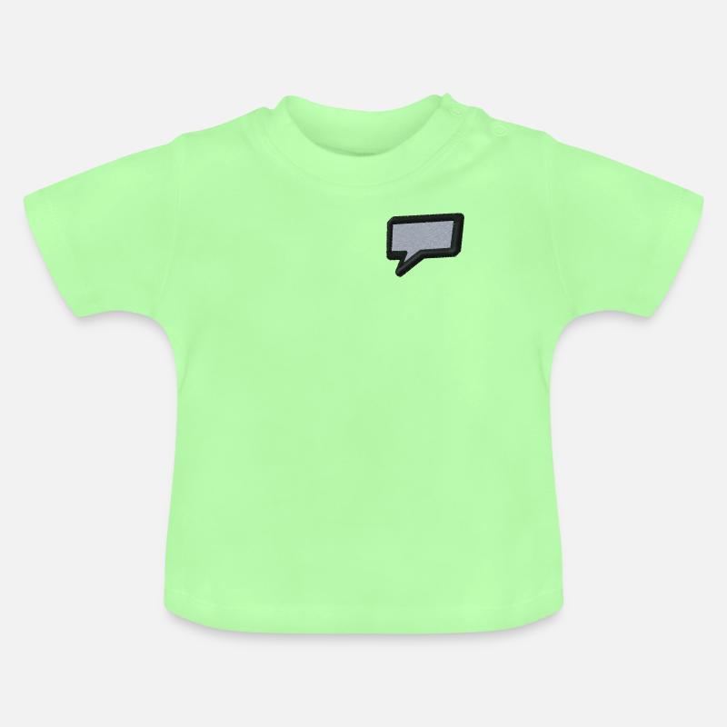 Forme de la parole - T-shirt bio col rond Bébé - vert menthe