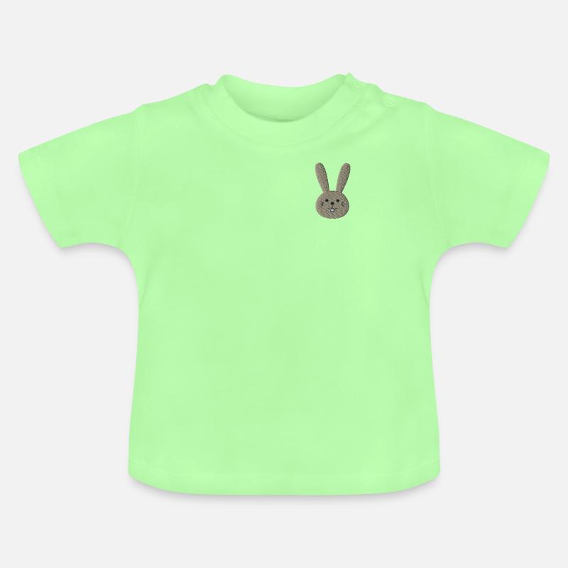 Lapin - T-shirt bio col rond Bébé - vert menthe