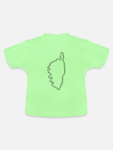 Korsika - Baby Bio-T-Shirt mit Rundhals - Mintgrün