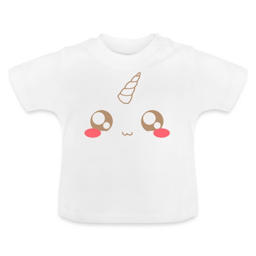 Kawaii_T-unicorn_EnChanta - Baby Organic T-Shirt with Round Neck