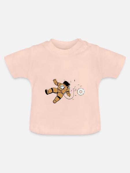 Astronautnut - Baby Bio-T-Shirt mit Rundhals - Kristallrosa