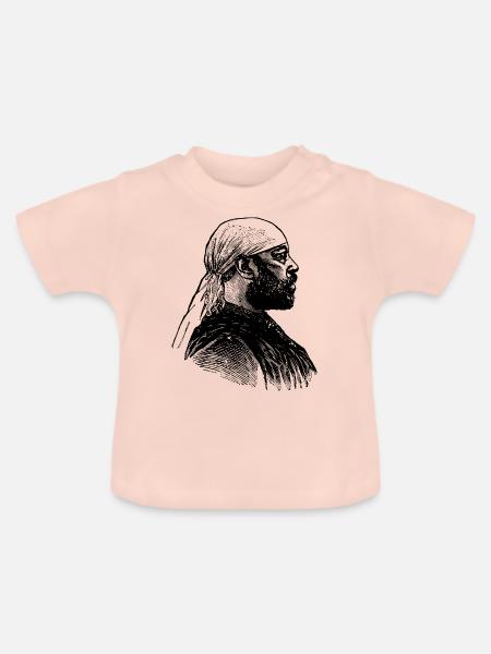 Afrikanischer Mann - Baby Bio-T-Shirt mit Rundhals - Kristallrosa