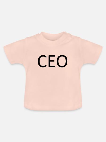 CEO - Baby Bio-T-Shirt mit Rundhals - Kristallrosa