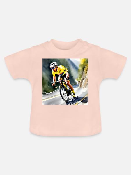 Jenseits des Pelotons - Baby Bio-T-Shirt mit Rundhals - Kristallrosa