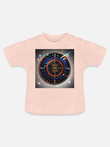 Sternenstaub-Pfeile - Baby Bio-T-Shirt mit Rundhals - Kristallrosa