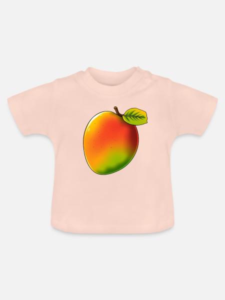 Mango - Comic-Stil - Baby Bio-T-Shirt mit Rundhals - Kristallrosa