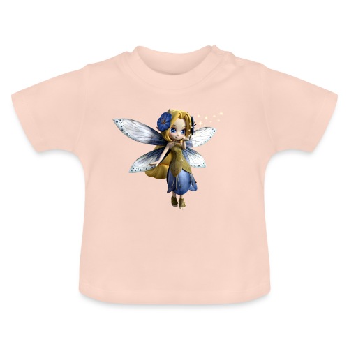 Blue-Sternchen Fairy - Baby Bio-T-Shirt mit Rundhals