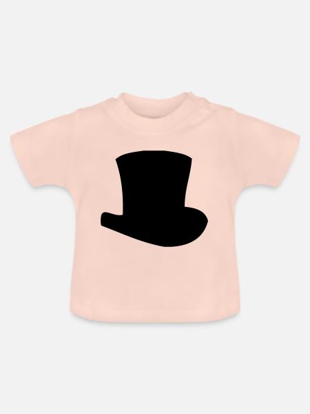 Zylinder - Baby Bio-T-Shirt mit Rundhals - Kristallrosa