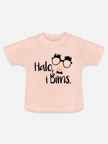 Halo, i Bims - Baby Bio-T-Shirt mit Rundhals - Kristallrosa