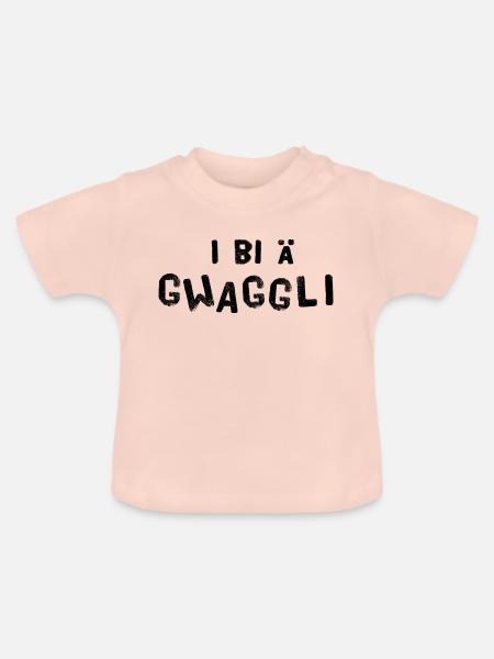 I bi ä Gwaggli - Baby Bio-T-Shirt mit Rundhals - Kristallrosa