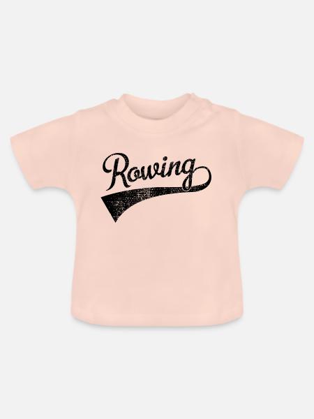Rowing - Baby Bio-T-Shirt mit Rundhals - Kristallrosa