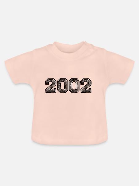2002 - Baby Bio-T-Shirt mit Rundhals - Kristallrosa