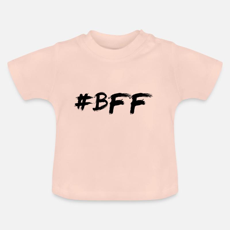 BFF - T-shirt bio col rond Bébé - rose cristal