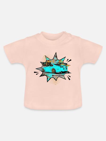 Supra back bubble - Baby Bio-T-Shirt mit Rundhals - Kristallrosa