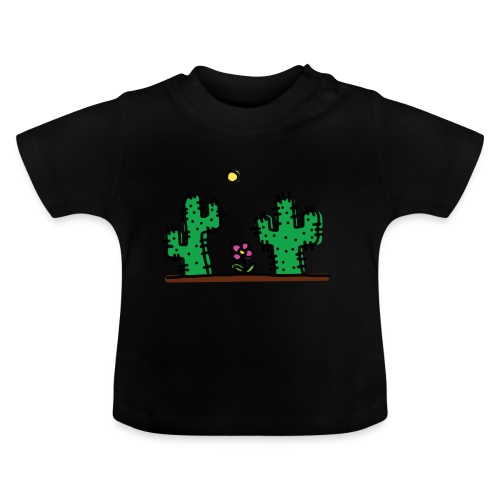 Cactus - Maglietta ecologica con scollo rotondo per neonato