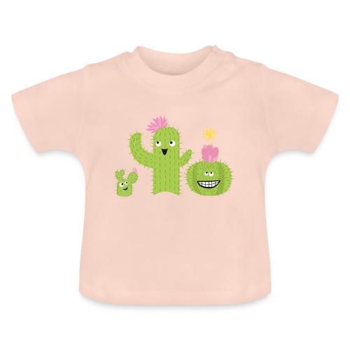 Kaktusblüte - Baby Bio-T-Shirt mit Rundhals
