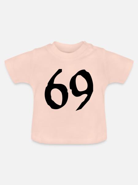 69_vec_1de - Baby Bio-T-Shirt mit Rundhals - Kristallrosa