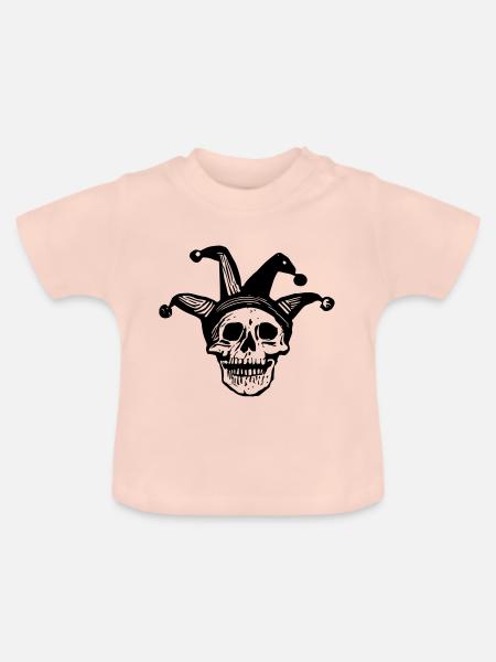 Narr Schädel - Baby Bio-T-Shirt mit Rundhals - Kristallrosa