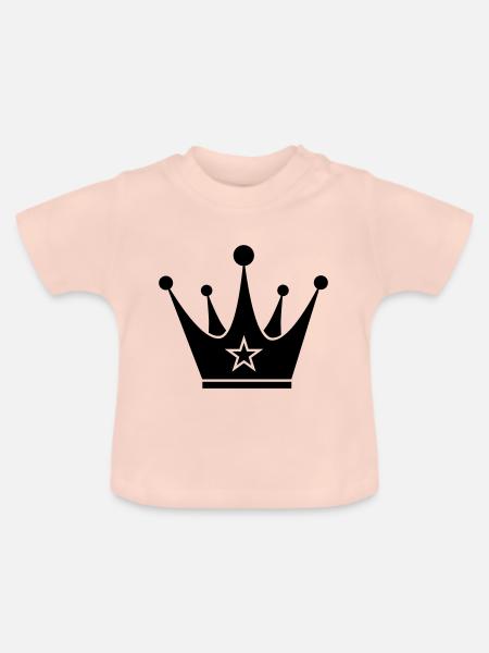 crown - Baby Bio-T-Shirt mit Rundhals - Kristallrosa