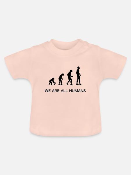 Evolution - Baby Bio-T-Shirt mit Rundhals - Kristallrosa
