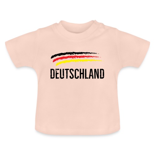 Deutschland, Flag of Germany - Baby Organic T-Shirt with Round Neck